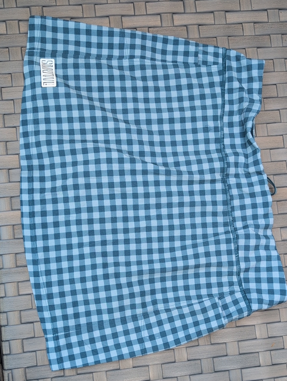 Smartwool Blue Active Lined Gingham Skirt